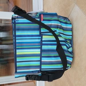 Skip Hop Duo diaper bag in blue stripe